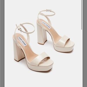 Steve Madden Lessa Bone Patent Heels